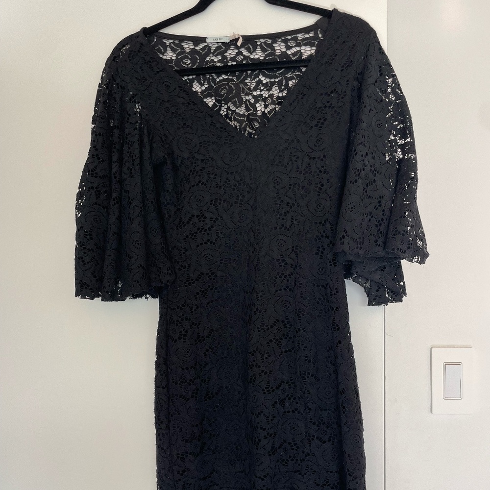 Kimchi blue black lace short dress
